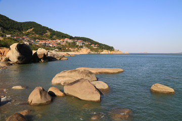 青岛崂山海滨风光