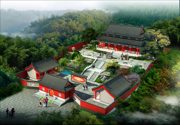 古建廟宇效果圖
