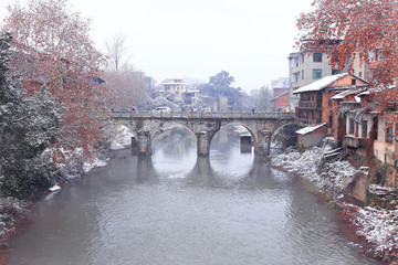 江南雪景