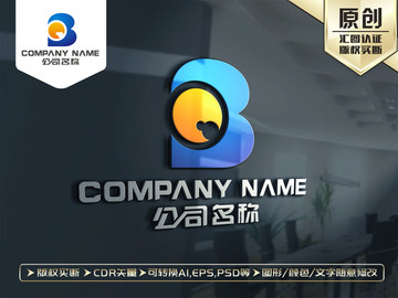 B字母LOGO設計