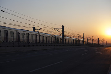 城市交通轻轨道路