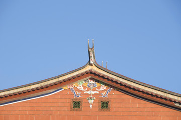 闽南建筑的墙壁和屋顶