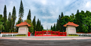 广州烈士陵园全景