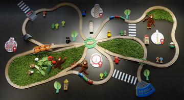 儿童玩具汽车轨道道路交通创意