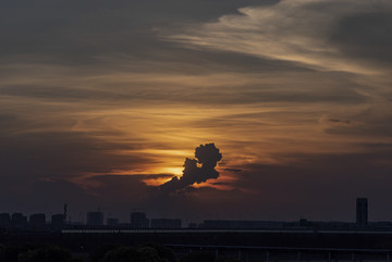 日落晚霞