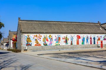 杨家埠的文化墙