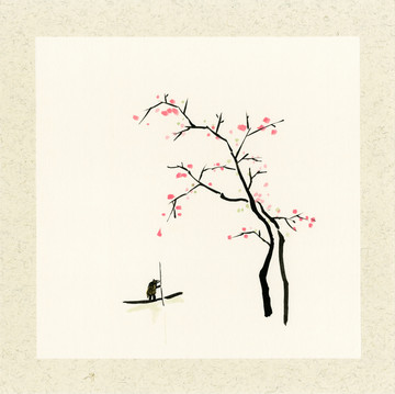 孤舟垂釣