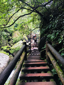 青城后山栈道