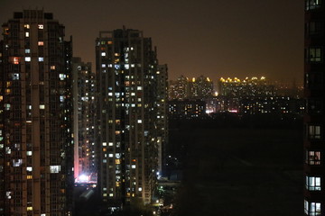 城市高楼夜景