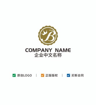 烘焙BKJ字母logo