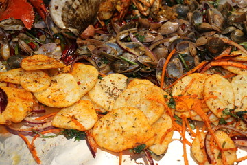 海鲜辅料炸土豆片海鲜美食