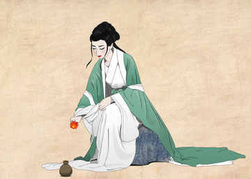 古風(fēng)女子圖