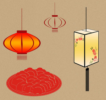 花燈紅燈籠餃子