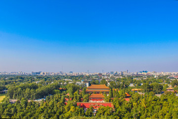 景山公园故宫全景