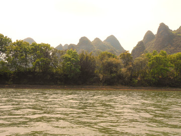 桂林山水漓江沿岸风光