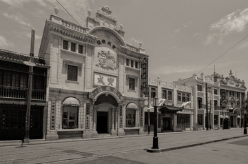 老上海南京路街景