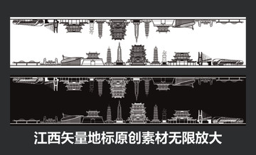江西矢量地標(biāo)