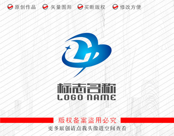 HB字母标志飞鸟科技logo