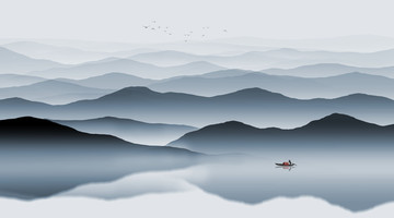 水墨山水畫