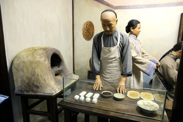 烧饼店人物蜡像