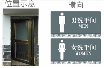 男女衛(wèi)生間牌