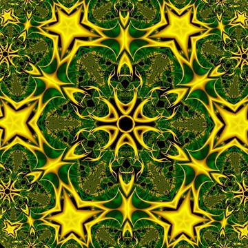 立體分形印花花紋