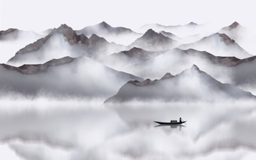 水墨山水畫