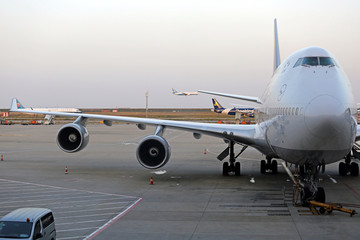 上海浦東機(jī)場(chǎng)波音B747飛機(jī)