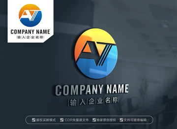 AT字母标志TA字母LOGO