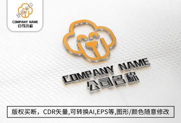 小狗logo標志公司商標設計