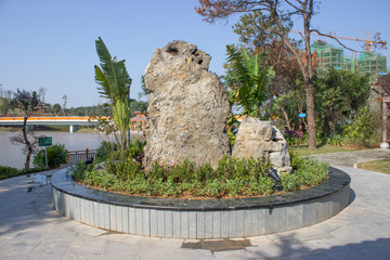 公園假山