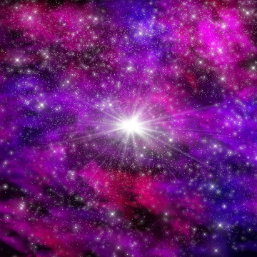 高清璀璨唯美星空裝飾畫