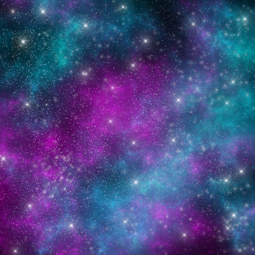 高清璀璨唯美星空裝飾畫