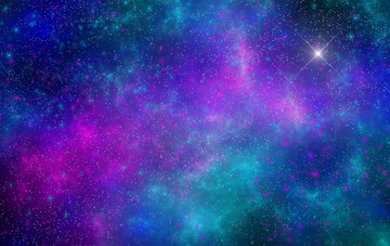 高清宇宙星空吊頂軟膜裝飾畫