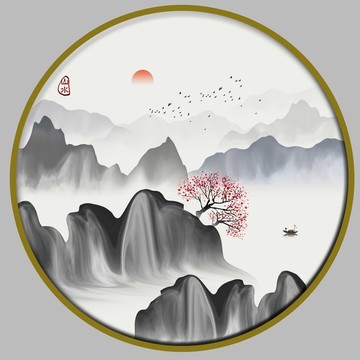 山水装饰画