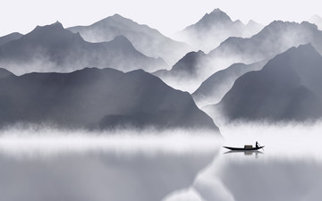水墨山水畫