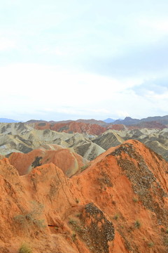 丹霞地理张掖七彩山区