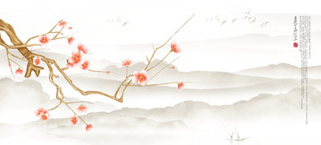 花鳥山水裝飾畫