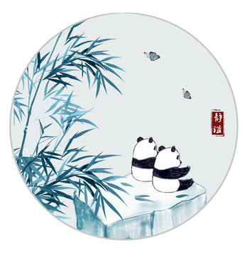 熊貓竹林裝飾畫