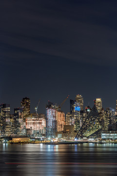 纽约曼哈顿城市夜景