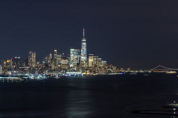 纽约曼哈顿城市夜景