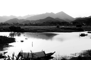 水墨江南风景