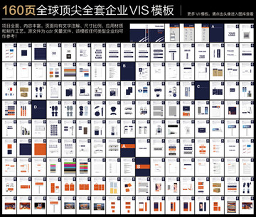 160页全球顶尖企业VI模板