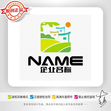 生態(tài)旅游戶外農(nóng)莊logo設(shè)計