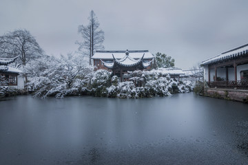 杭州郭庄雪景