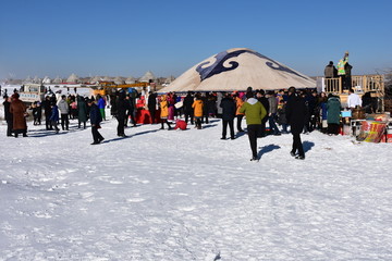 第二届鄂尔多斯冰雪那达慕开幕式