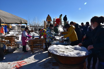 雪地里卖饸饹面