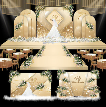 金色系婚禮
