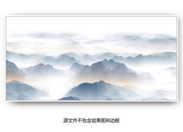 意境水墨山水裝飾畫(huà)