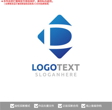 D标志logo